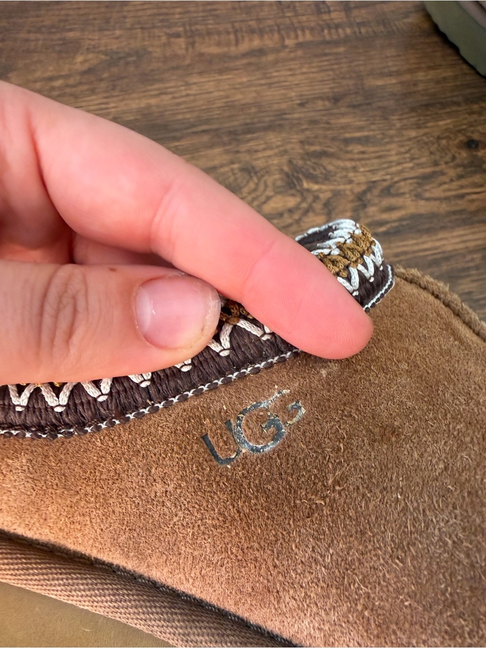 UGG Women's Tasman Slipper in chestnut brown size 8 - Picture 3 of 8